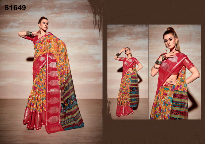 Kathika Vol 4 Printed Daily Wear Sarees Catalog
